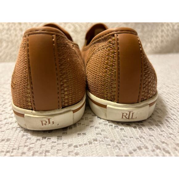 Women’s Ralph Lauren Brown Tread Casual Slip-on Tennis, Janis SZ 8.5 - Picture 3 of 9